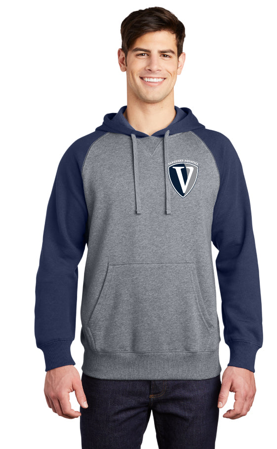 Vanguard Aquatics Raglan Colorblock Pullover Hooded Sweatshirt
